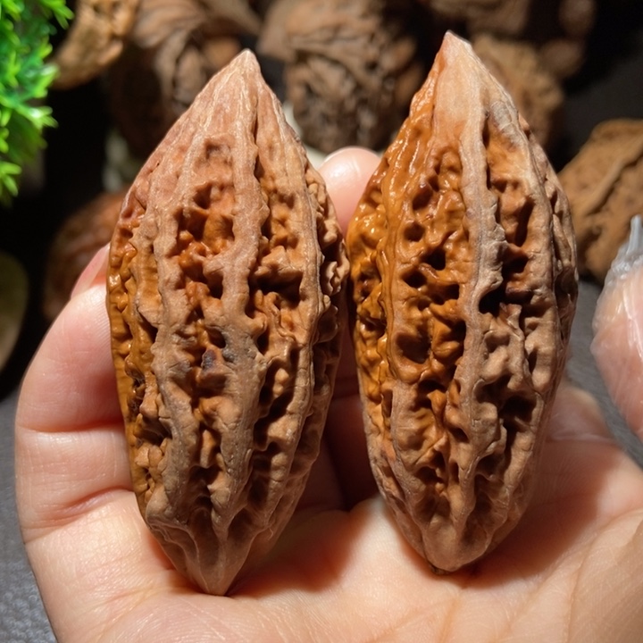 把件文玩核桃东北楸子小雪55