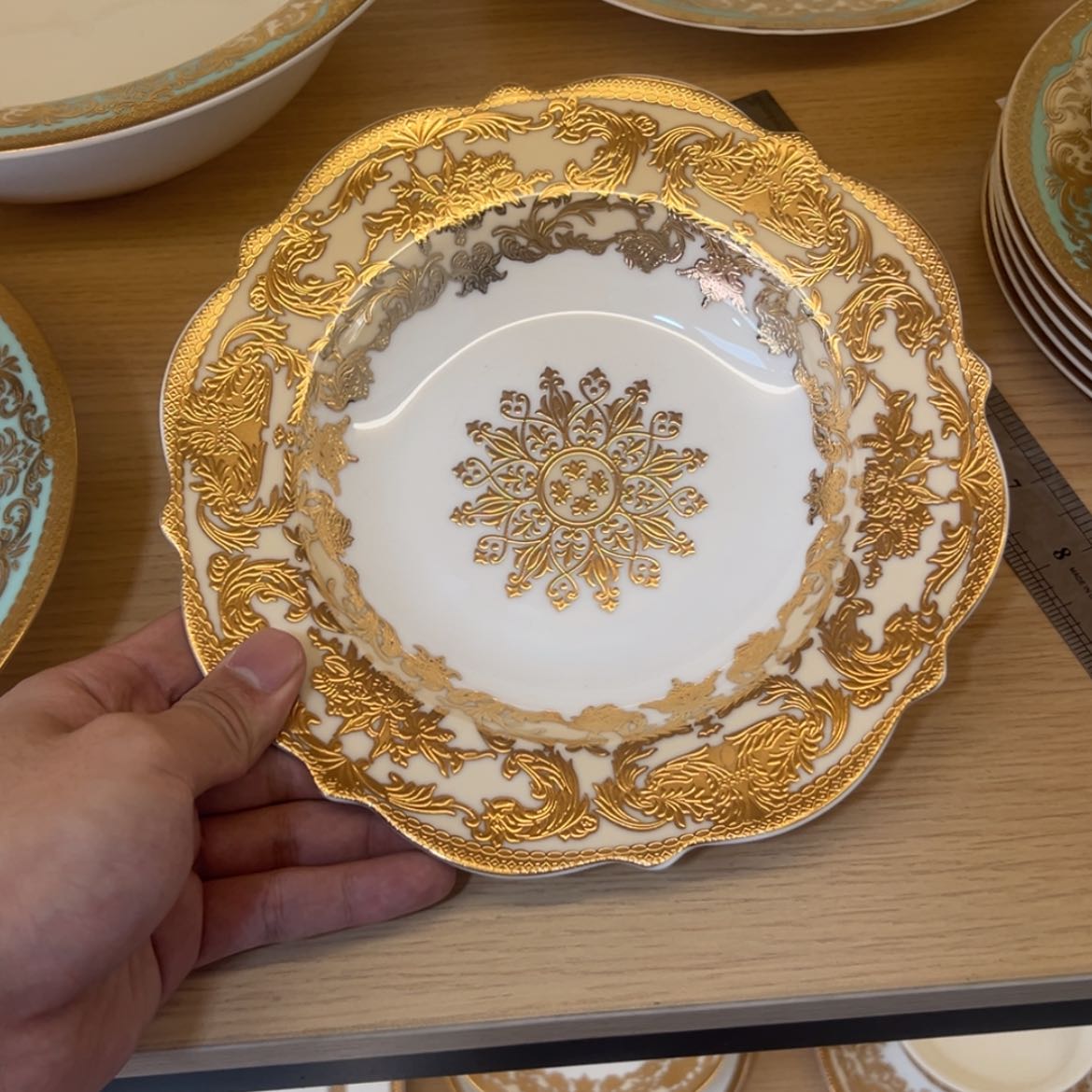 【闪购商品】瓷片8.5寸草帽盘两个一单福利价