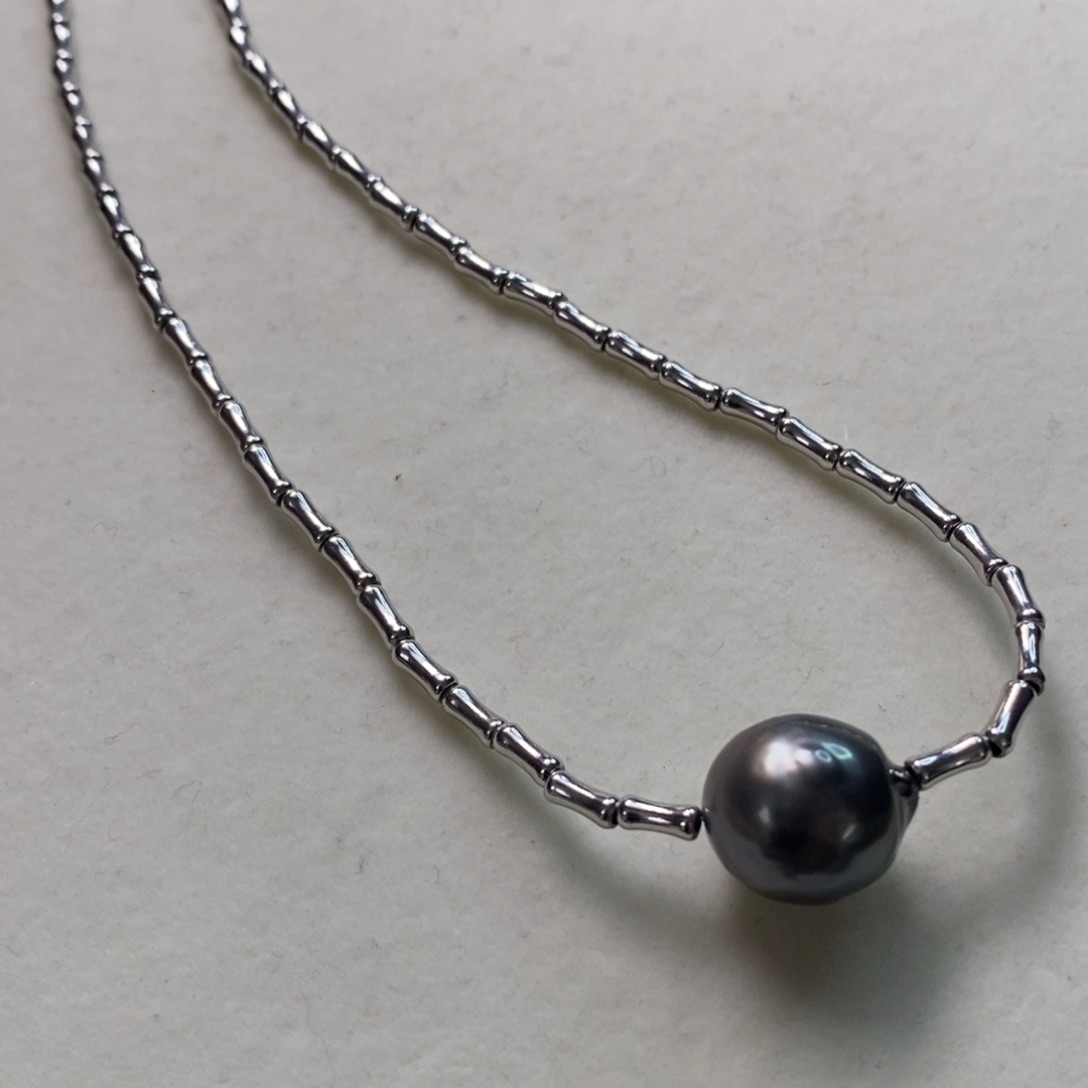 海水珍珠颈饰银S925镶嵌