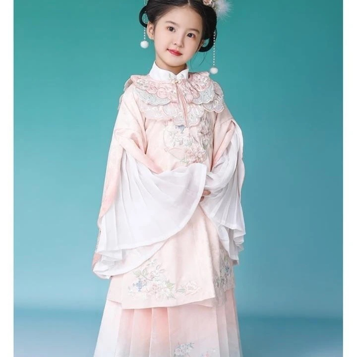 儿童汉服套装没有云间两件套库存默认瑕疵不退换