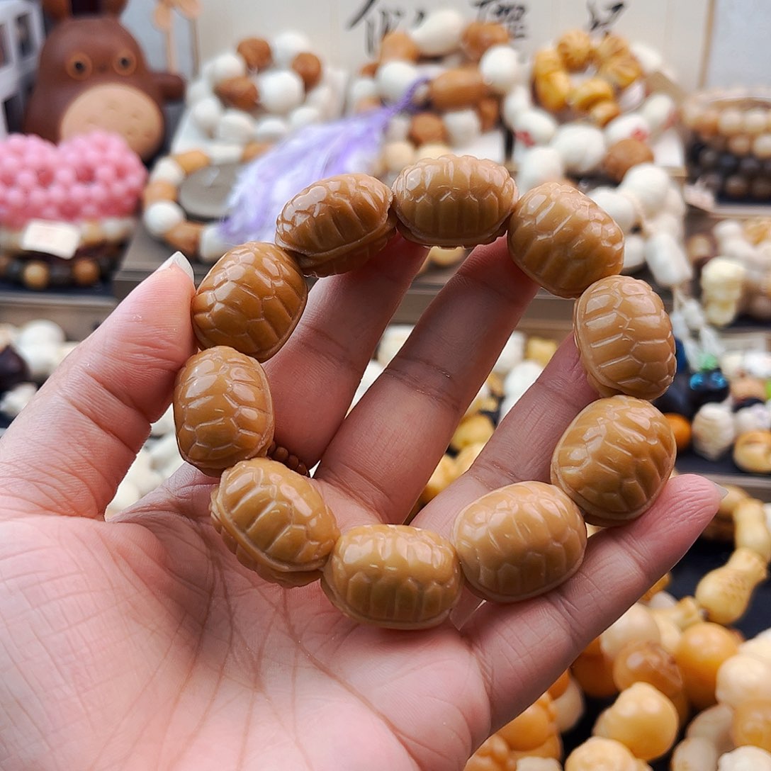 菩提根/象牙果手串龟甲风化