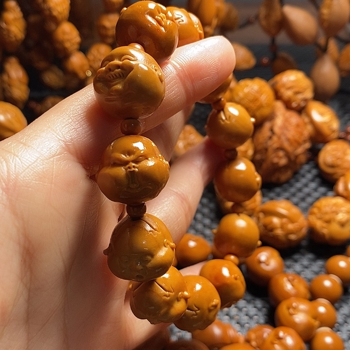 吊坠橄榄核火焰百态微上色