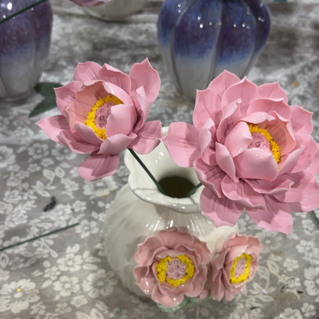 陶瓷花，20元发货，退款拉黑