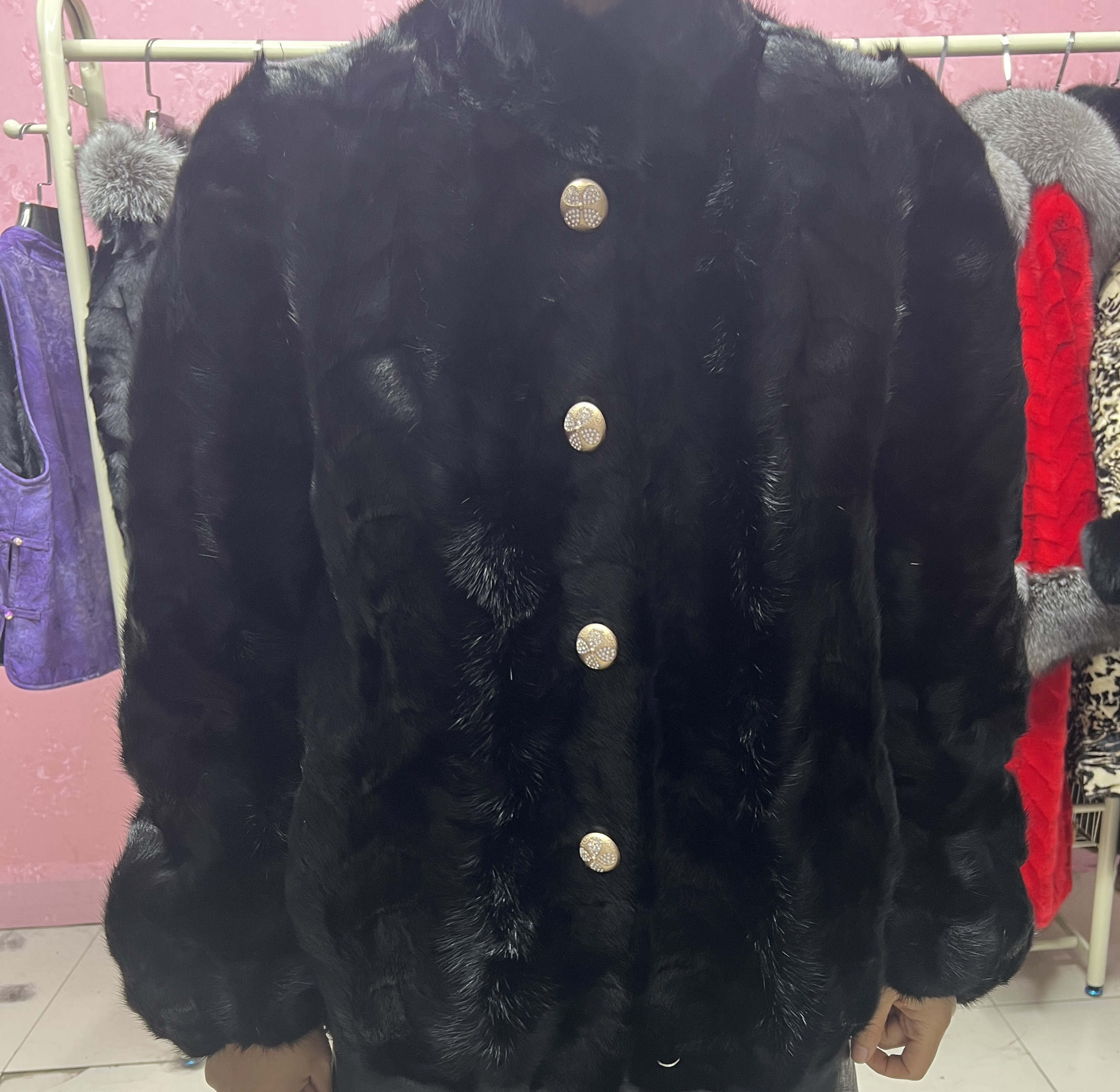 时尚水貂奢牌感御寒保暖皮草外套