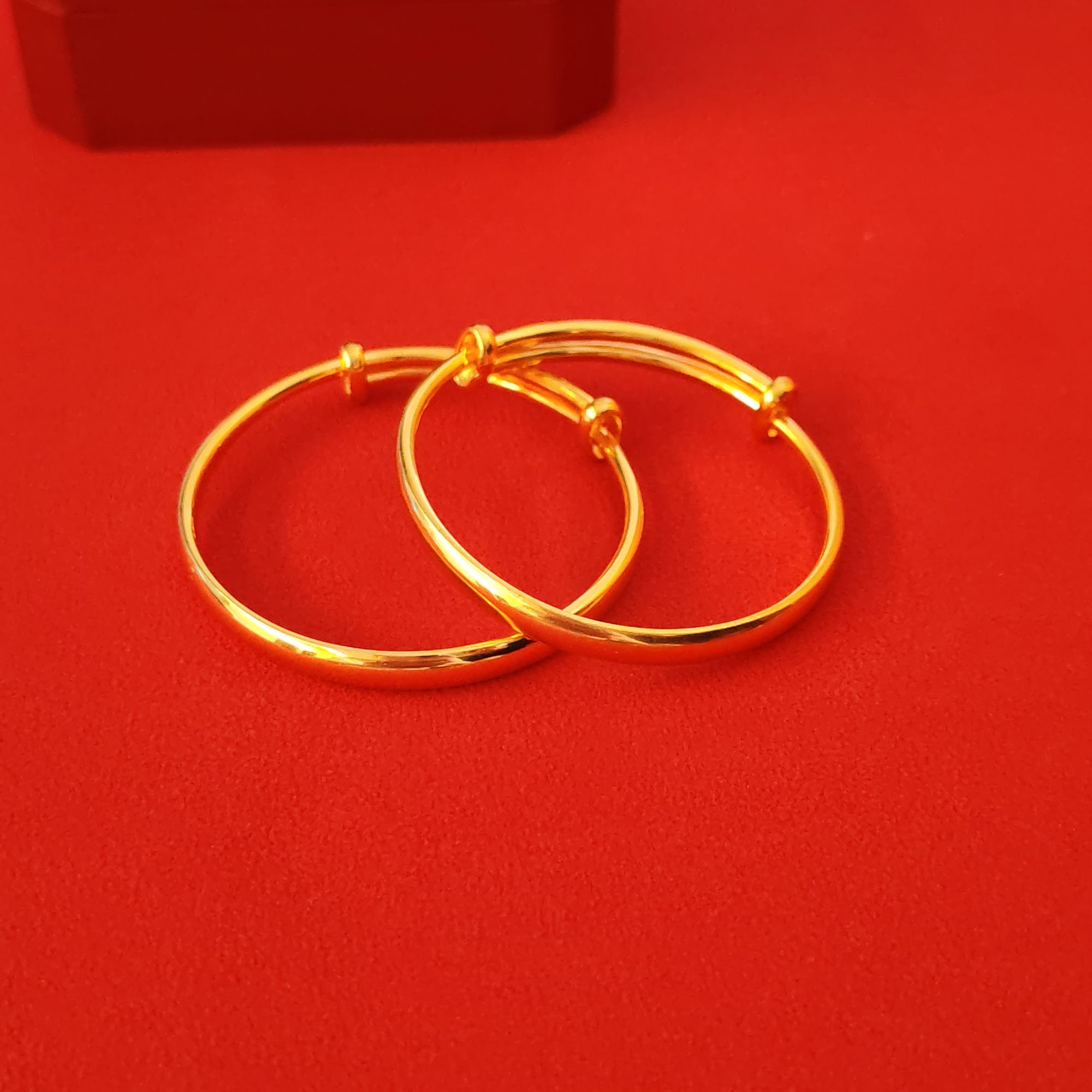 足银手镯 包金工艺足银999.9宝宝手镯推拉款镯子满月周岁生日礼物