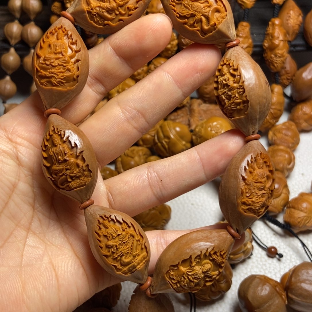 【闪购商品】手串/手链橄榄核包衣九龙万佛