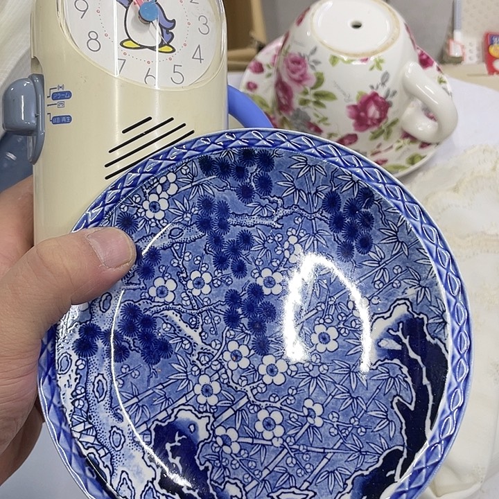 睡***莲摆件老讷精品盘子