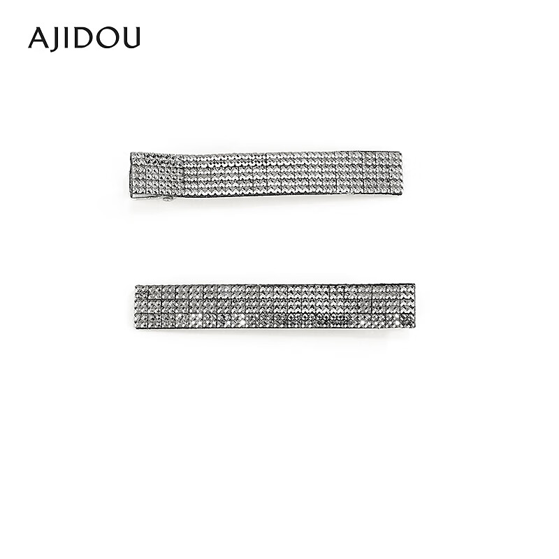 AJIDOU阿吉豆发饰女款织物发夹侧边一字夹