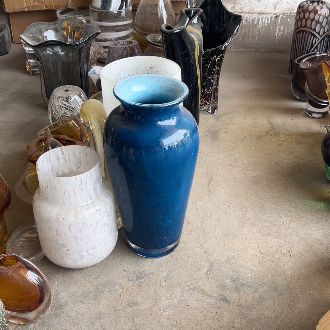 弘扬琉璃花器微瑕高度36