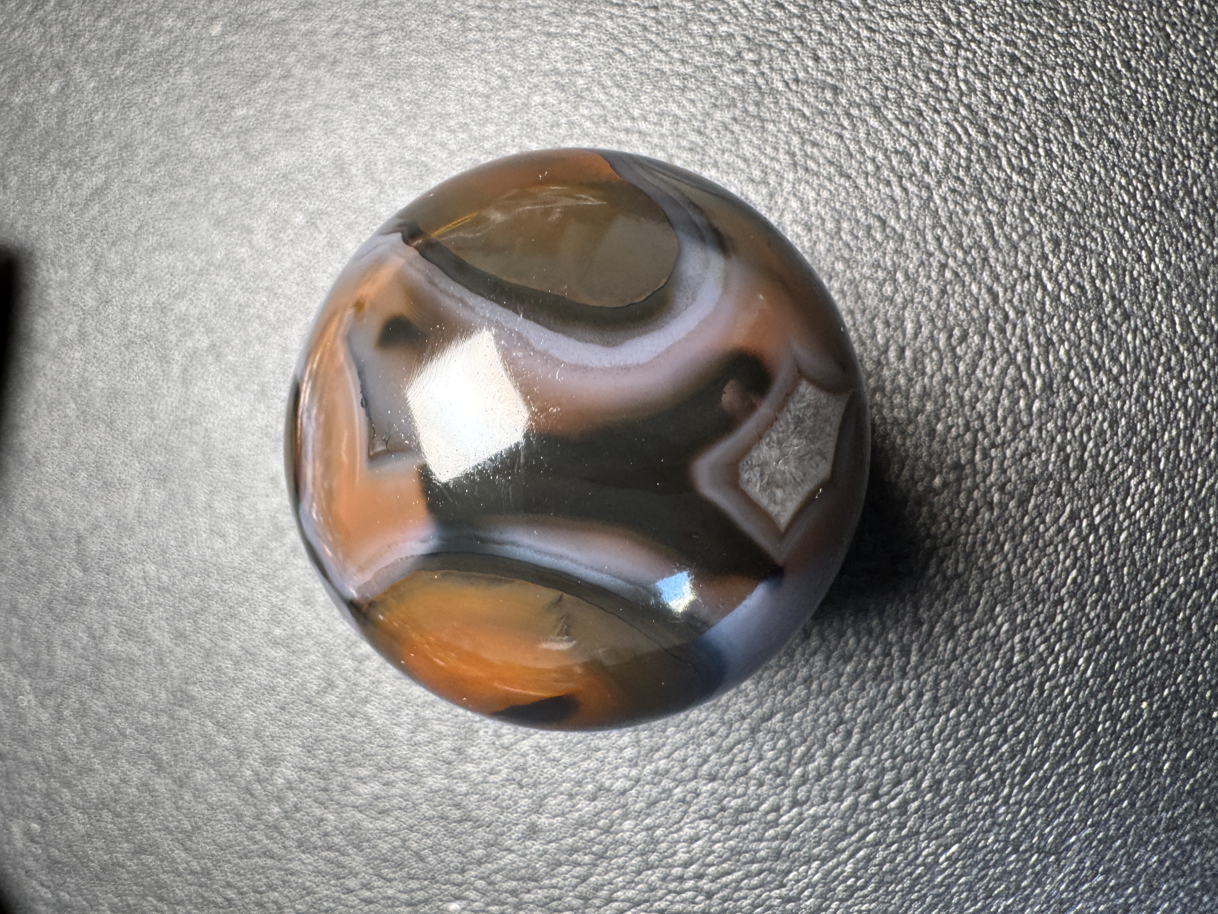 32毫米圆球，宣化战国红，适合健身练手的摆件手把件手捏茶道纯手工