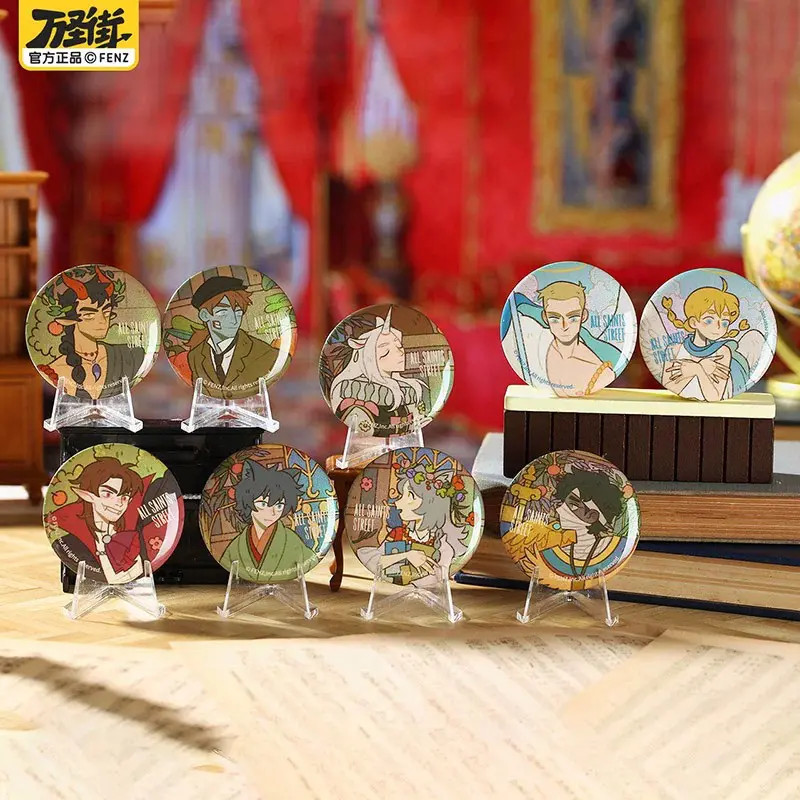 非人哉万圣街万圣颂歌系列马口铁徽章盲盒