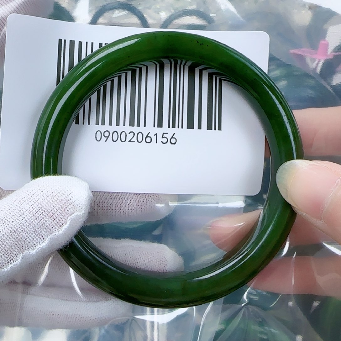 和田玉（碧玉）手镯未镶嵌62