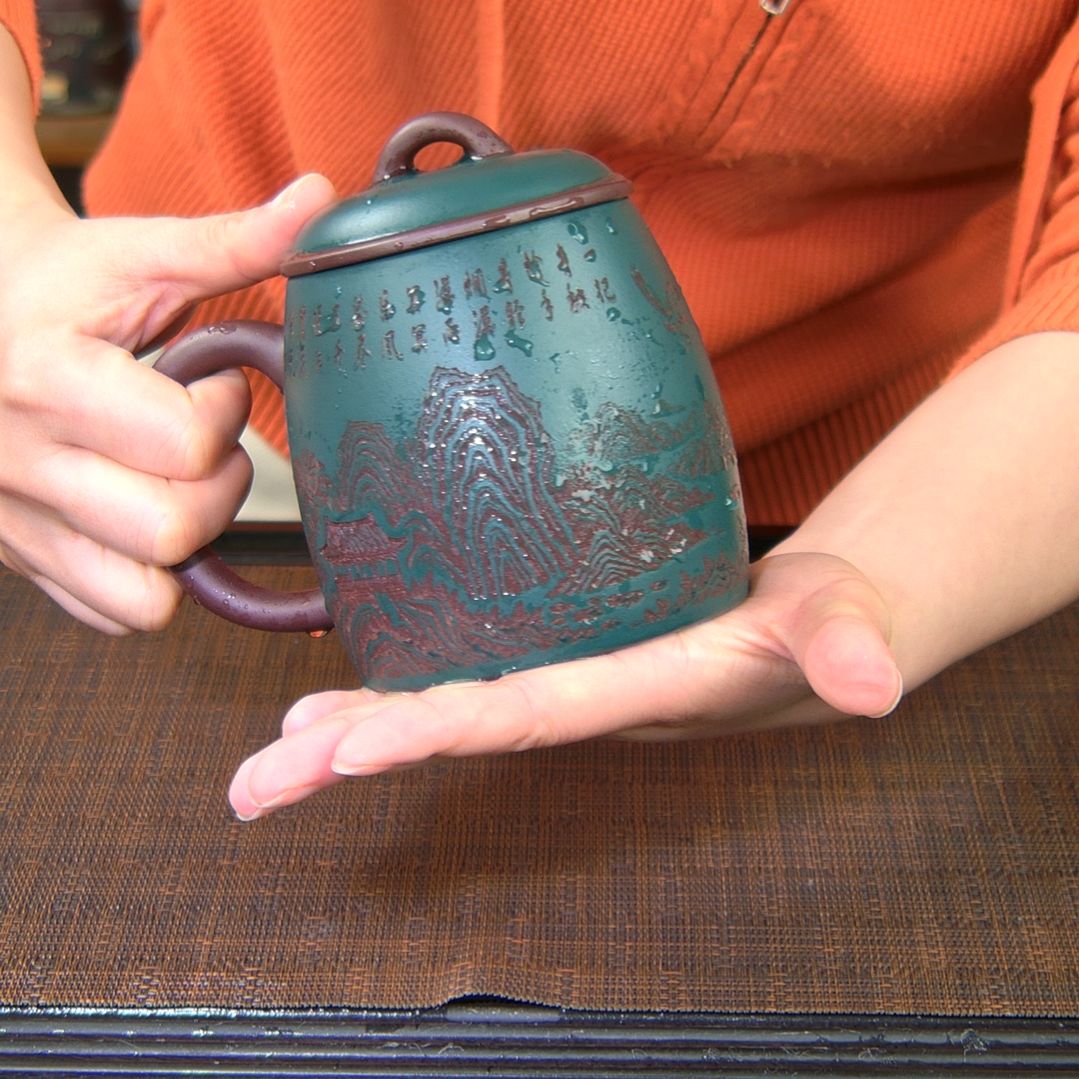 紫砂茶杯原矿紫砂