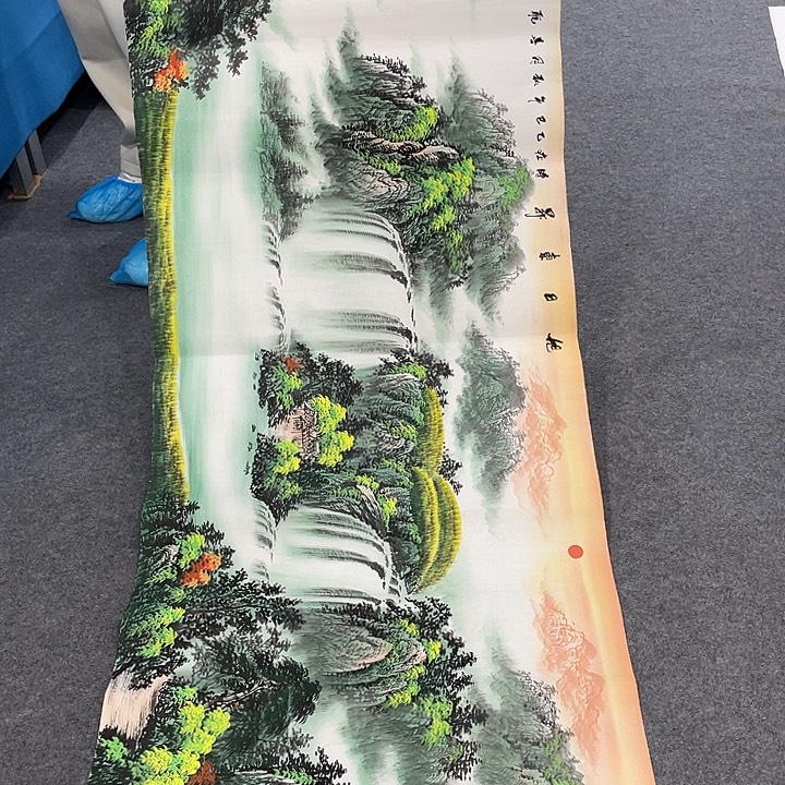 国画今天上午国画作品展示