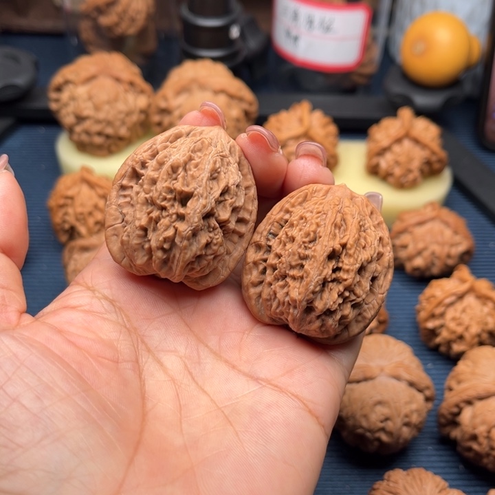 吊坠文玩核桃38虎头全品