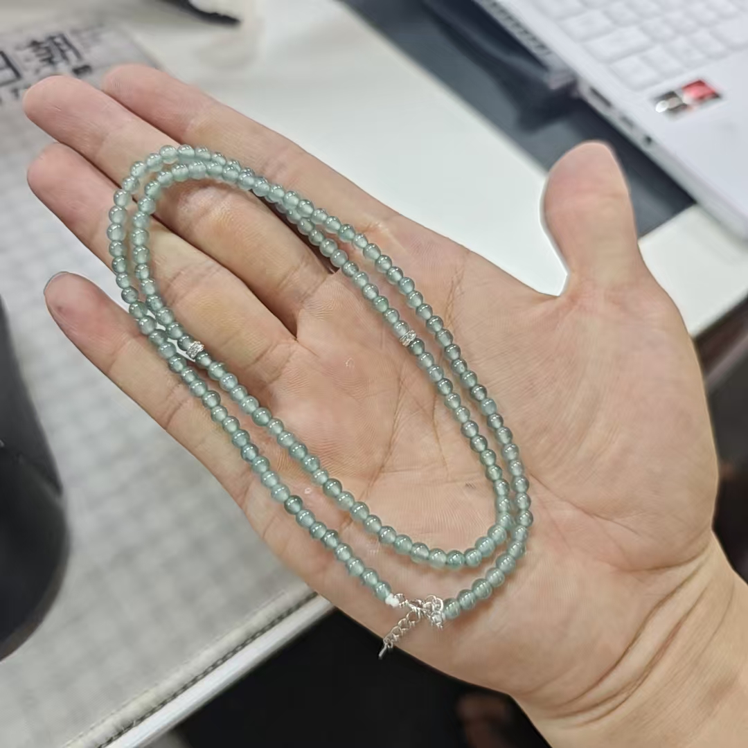 【睿泽赏宝】S925翡翠项链 多样性发一/有瑕  KS0020069