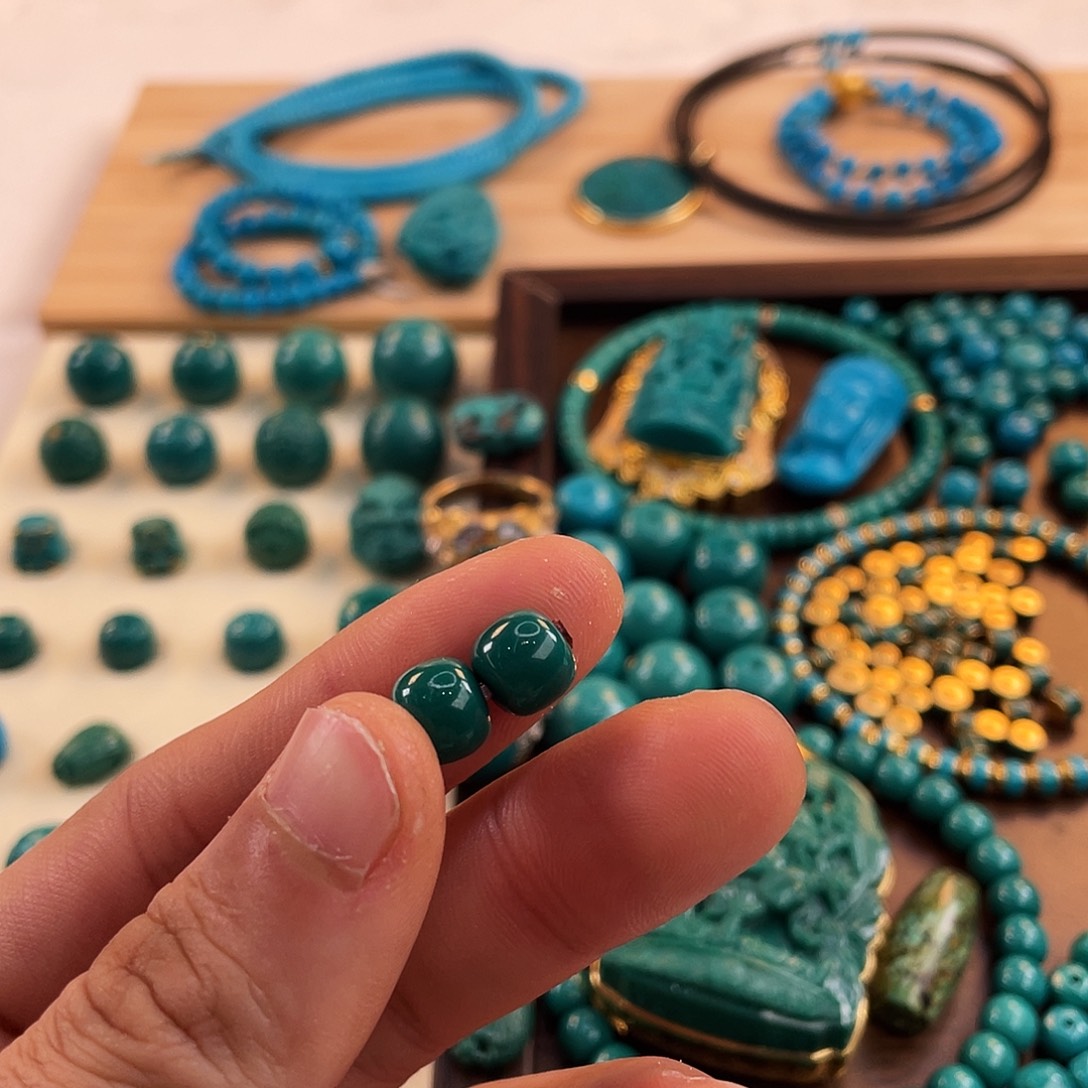 小***石绿松石未镶嵌配饰