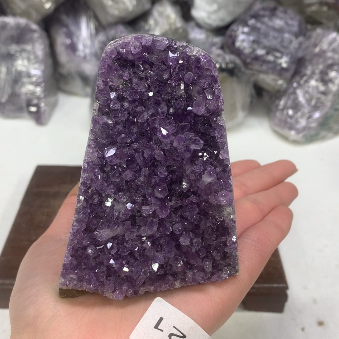 紫晶摆件未镶嵌水晶