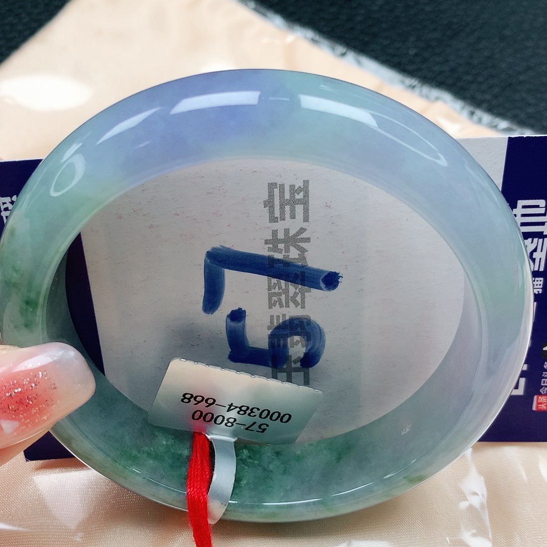 翡翠手镯未镶嵌缅甸天然a货翡翠58