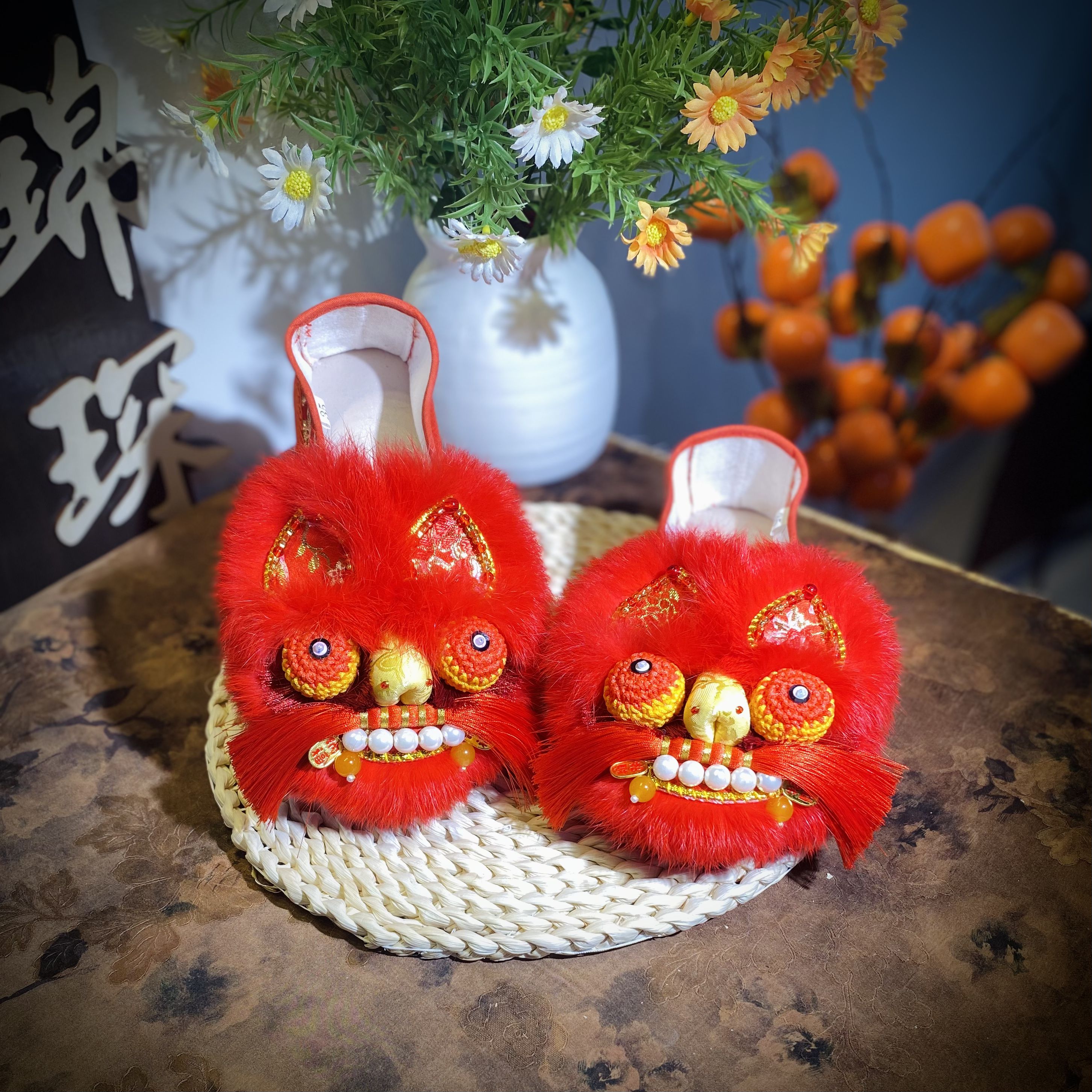 新中式国风虎头鞋【囍囍】舒适透气养脚手工千层底布鞋