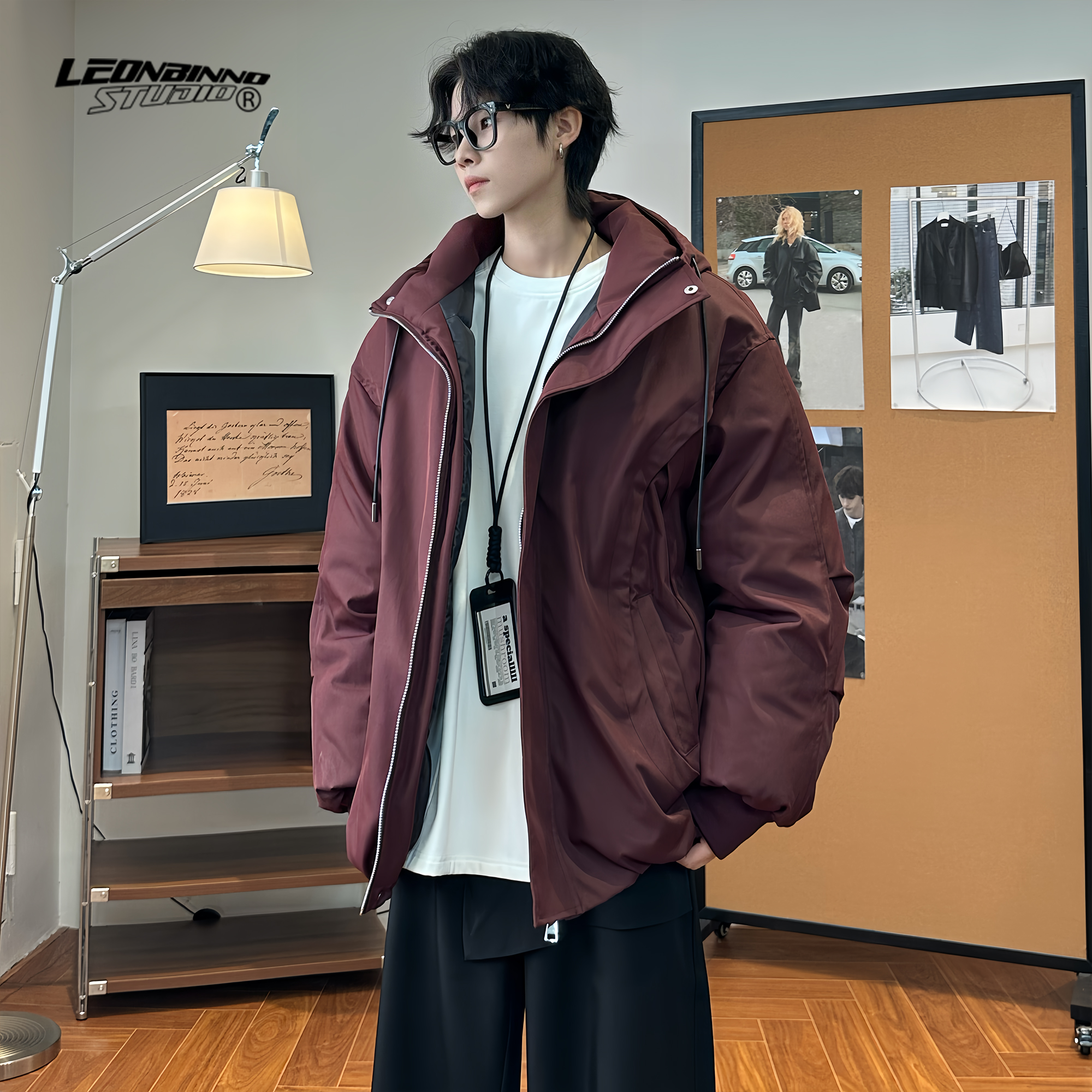 【500克充棉派克服】冬加厚解构御寒棉服男女同款百搭宽松连帽外套