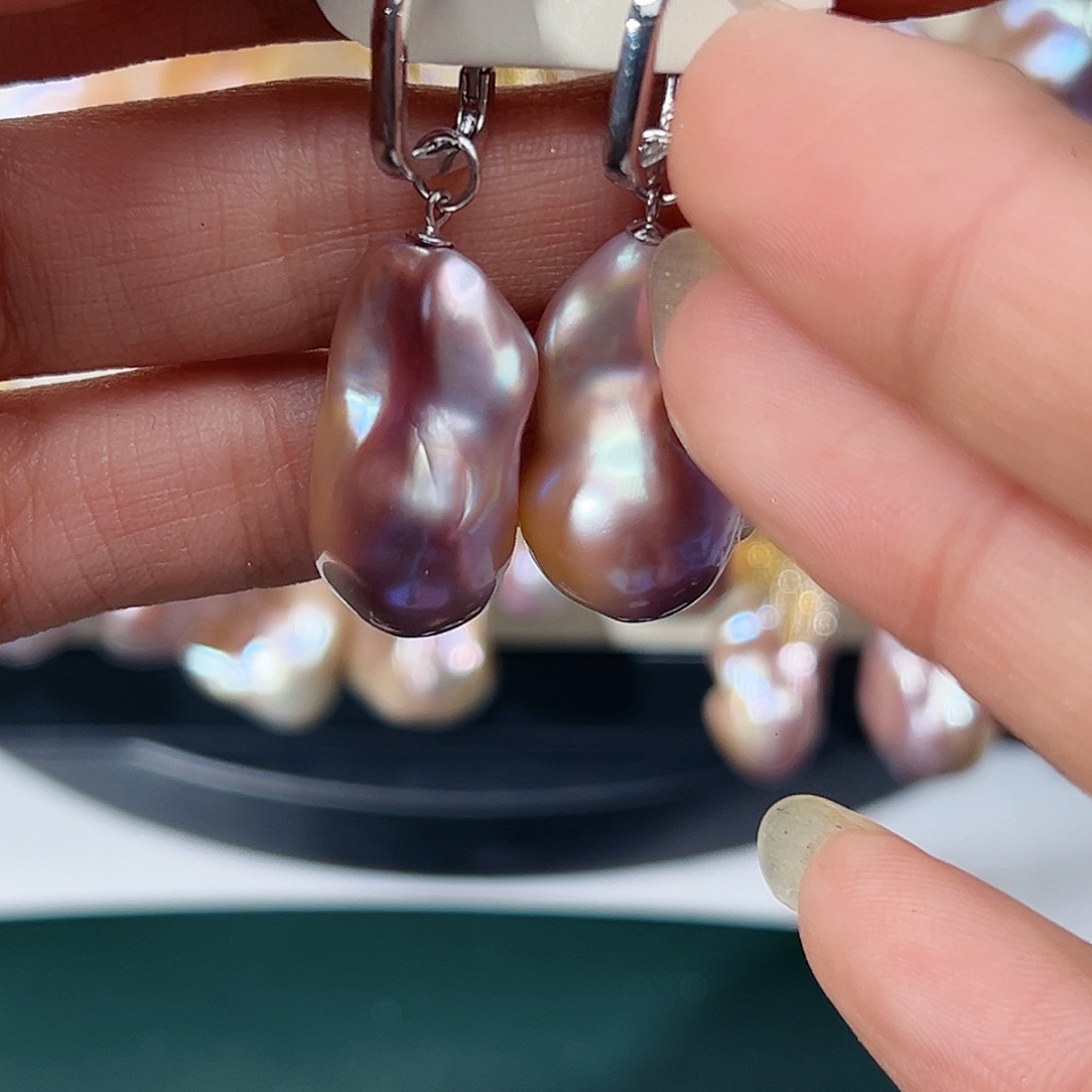 未镶嵌淡水珍珠耳饰