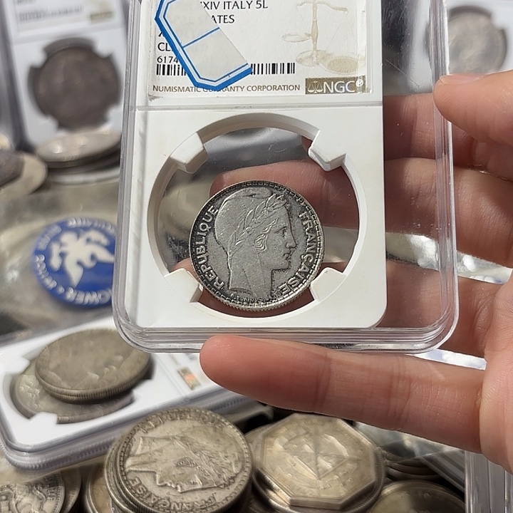 快***猪普通金属币法国谷物女神银币