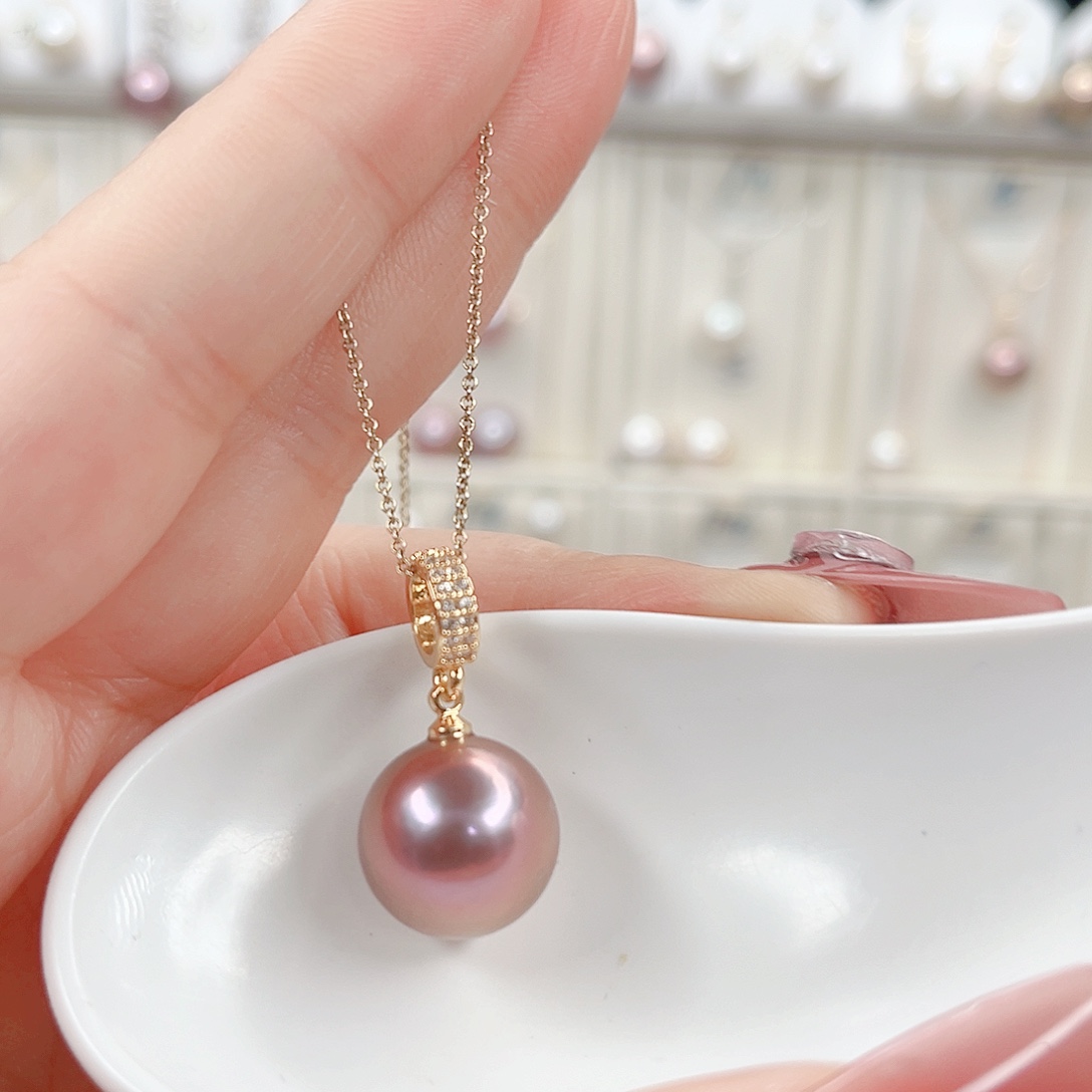 淡水珍珠吊坠(赠链)合金