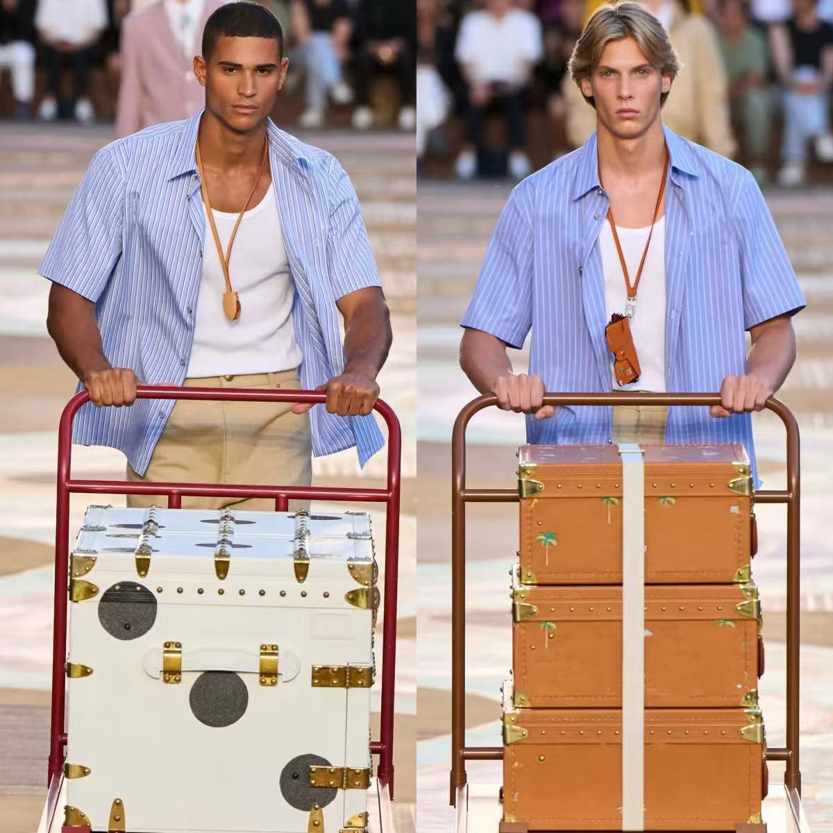 8号链接【刺绣W】夏季重榜奢品潮牌男女同款圆领时尚T恤8899