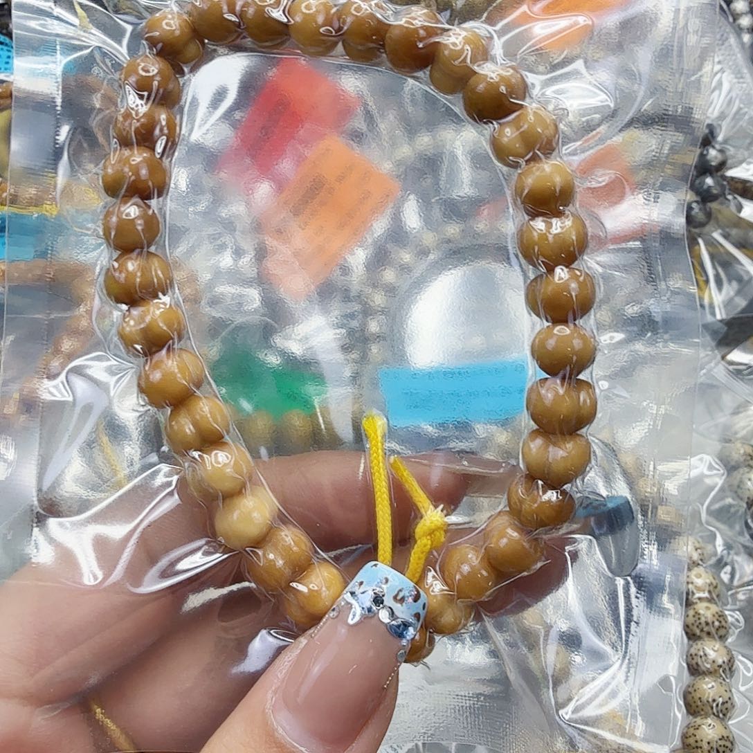 嗦****手串星月菩提98高端龙脊菩提屁桃手持8.5