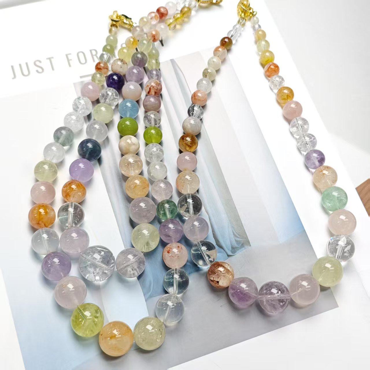 《随缘》浅色多宝水晶项链颜色多样发，6-17不挑不选YX143