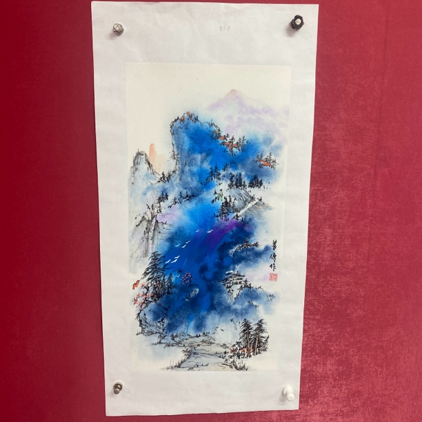 刘善传二平尺山水作品