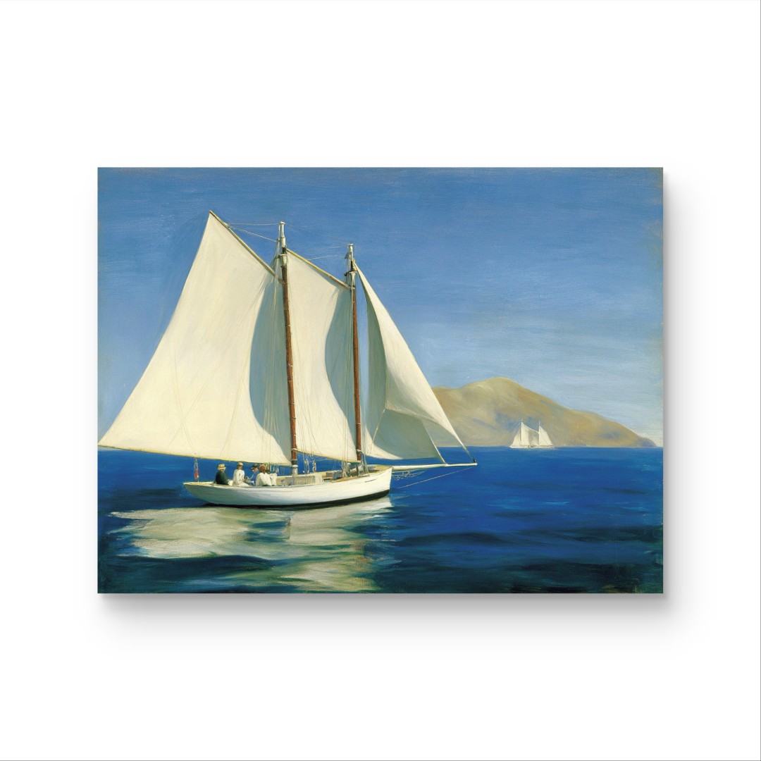 《海风与远方》原创手绘画/80x100cm/中古风系列ZGF-174