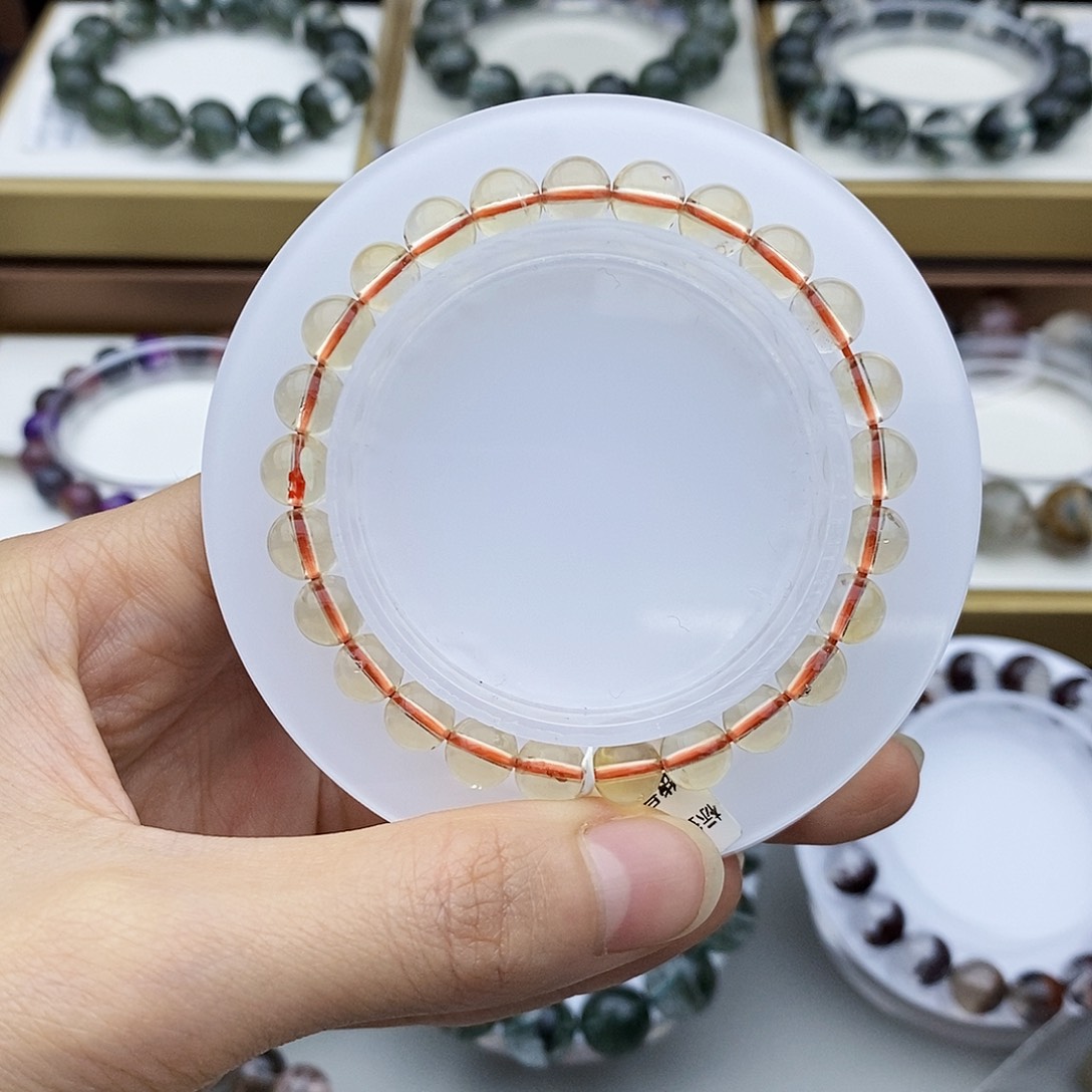 水晶手串未镶嵌黄水晶