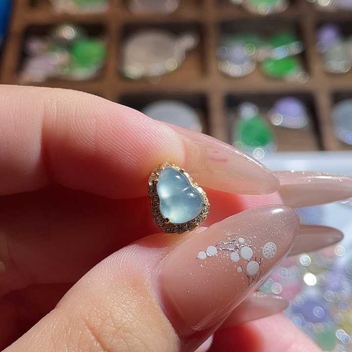 翡翠银S925镶嵌颈饰