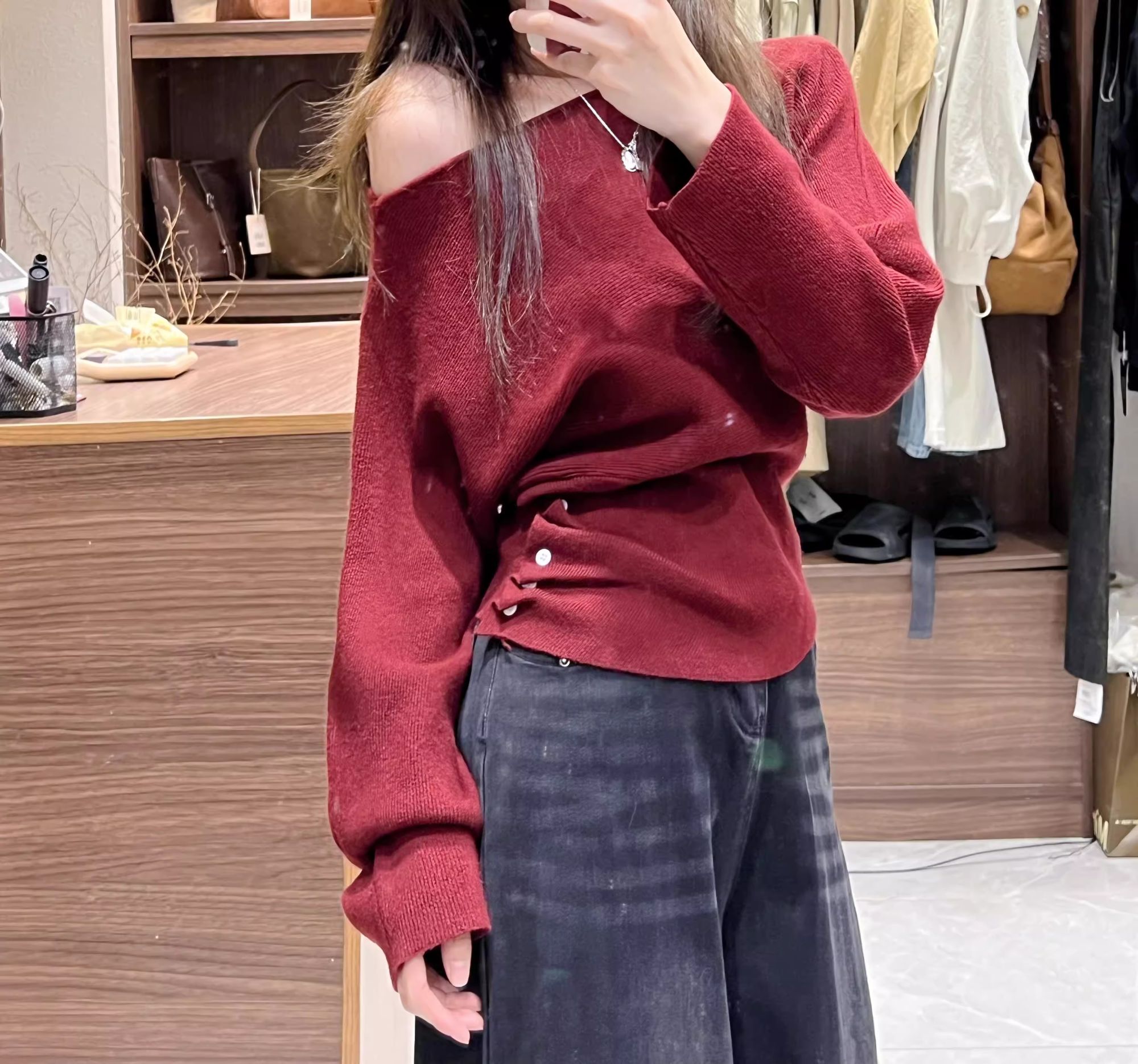 【范范家女装】2025新款秋冬韩系针织毛衣慵懒风外穿修身打底衫上衣