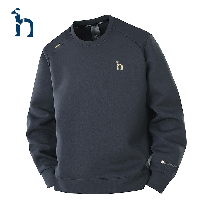 奥莱撤柜丨哈吉斯潮牌HGXXYS圆领卫衣男士春秋季运动休闲打底衫