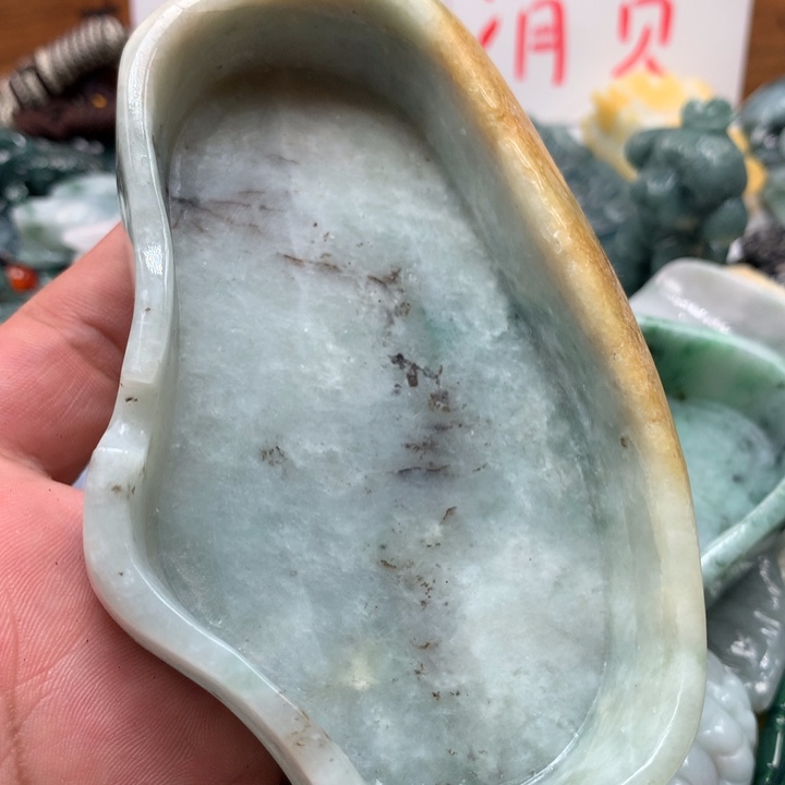 翡翠颈饰未镶嵌保真天然A货翡翠