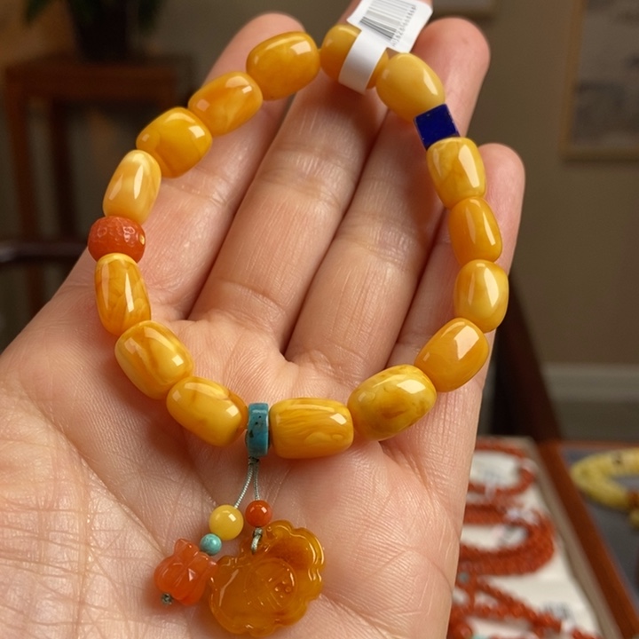 琥珀手链未镶嵌蜜蜡手串9