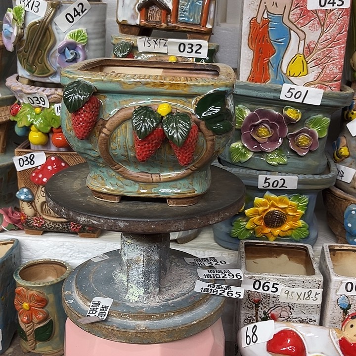 粗陶材质多肉花盆