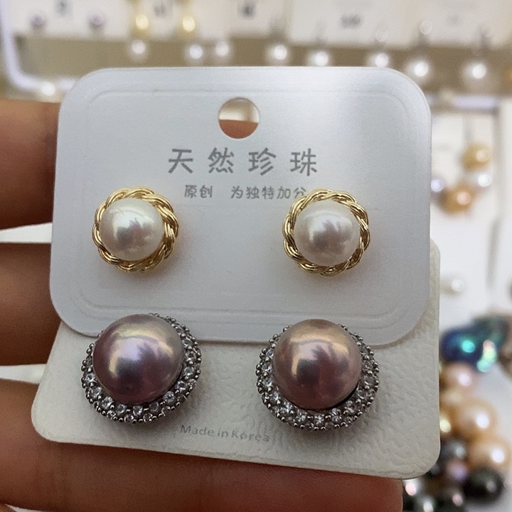 颈饰银S925镶嵌淡水珍珠很****女