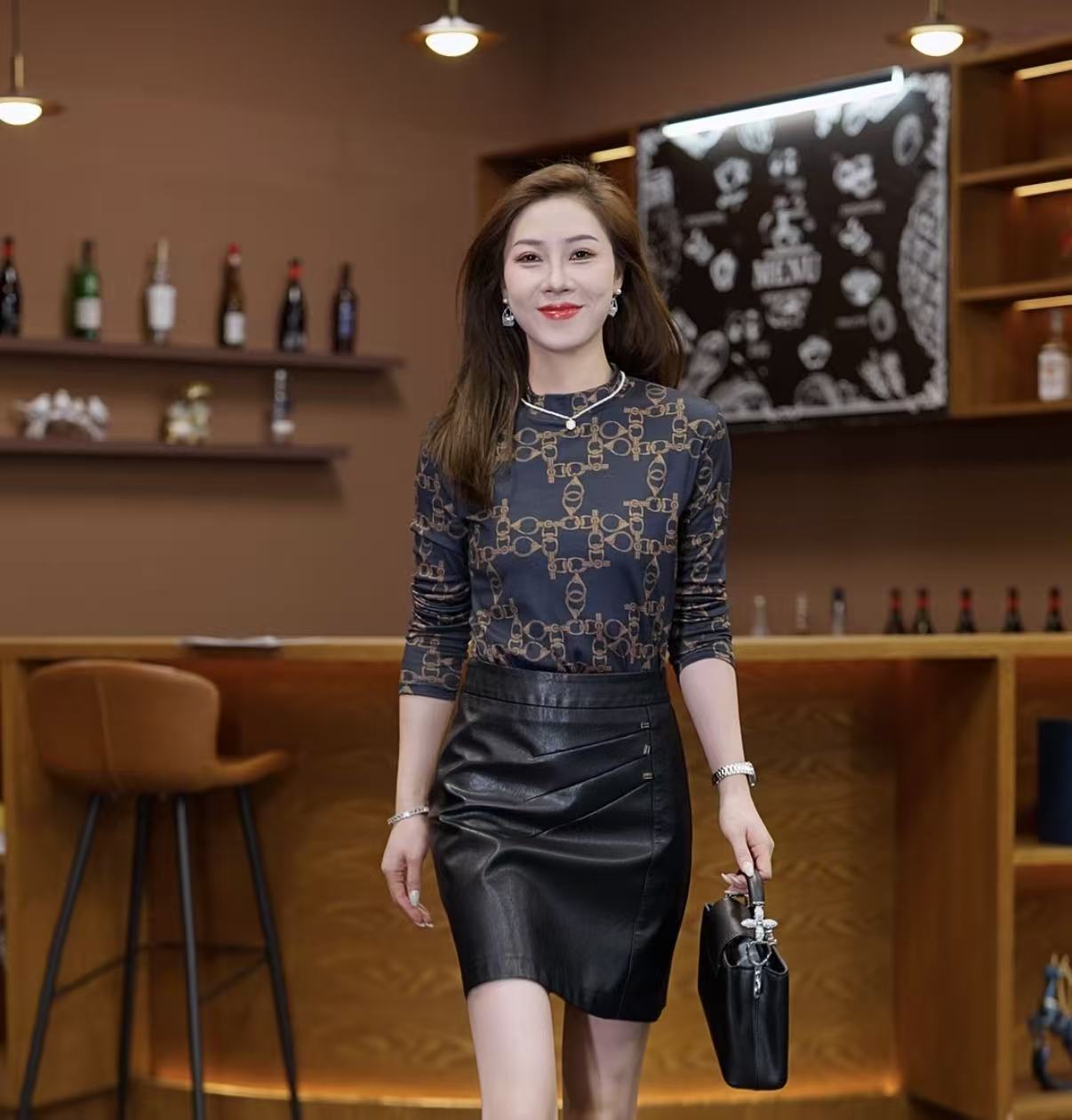 半高领气质打底衫女士保暖遮肉显瘦长袖内搭时尚