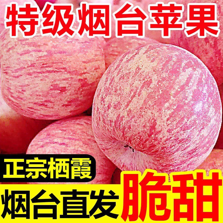 M【正宗】山东红富士苹果特级当季新鲜水果脆甜整箱批发