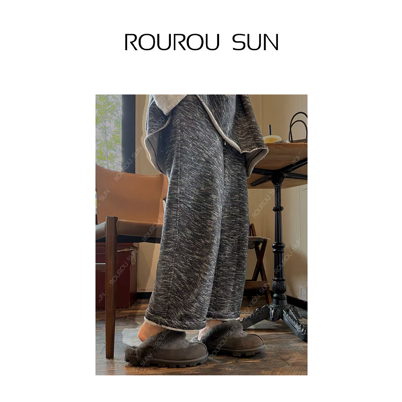 29101早秋款女装美式重工复古街头百搭慵懒风高街直筒休闲长裤