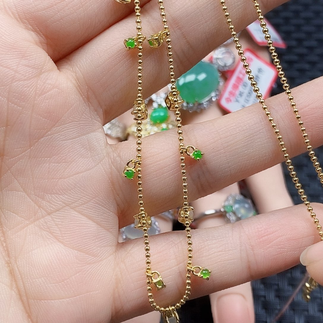 翡翠银S925镶嵌戒指