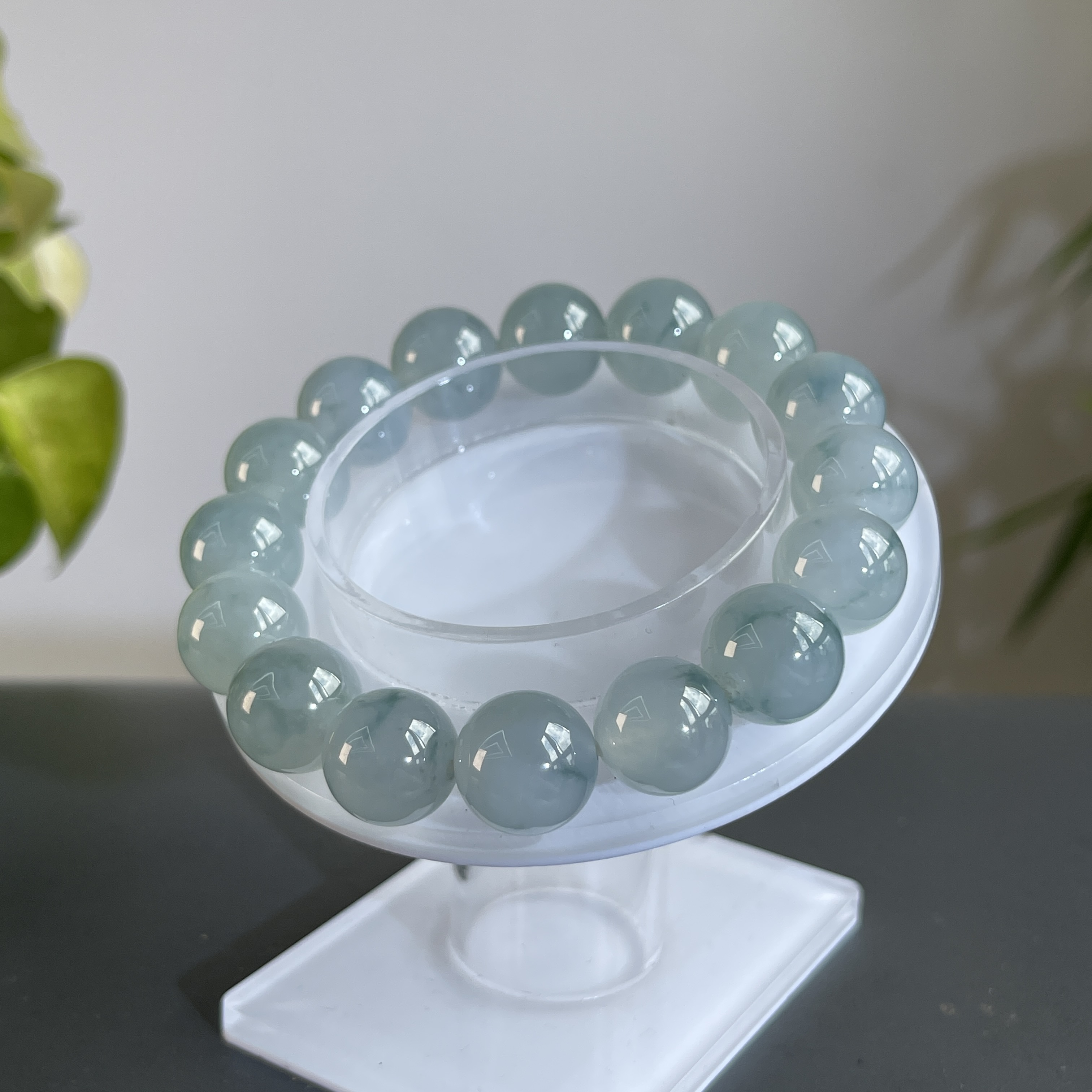 JGB13-169  天然缅甸A货翡翠  翡翠手串