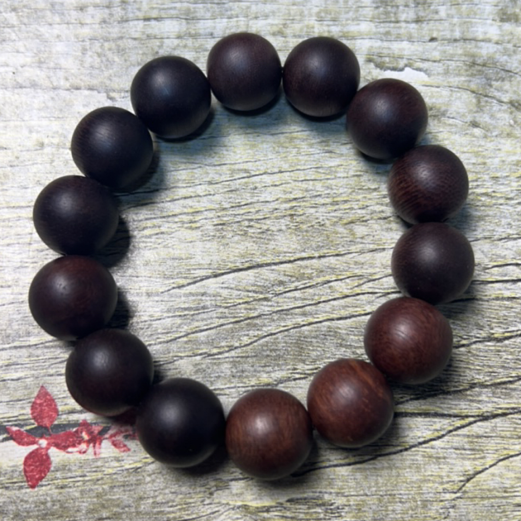33 福来精选文玩沉香木作手串16mm