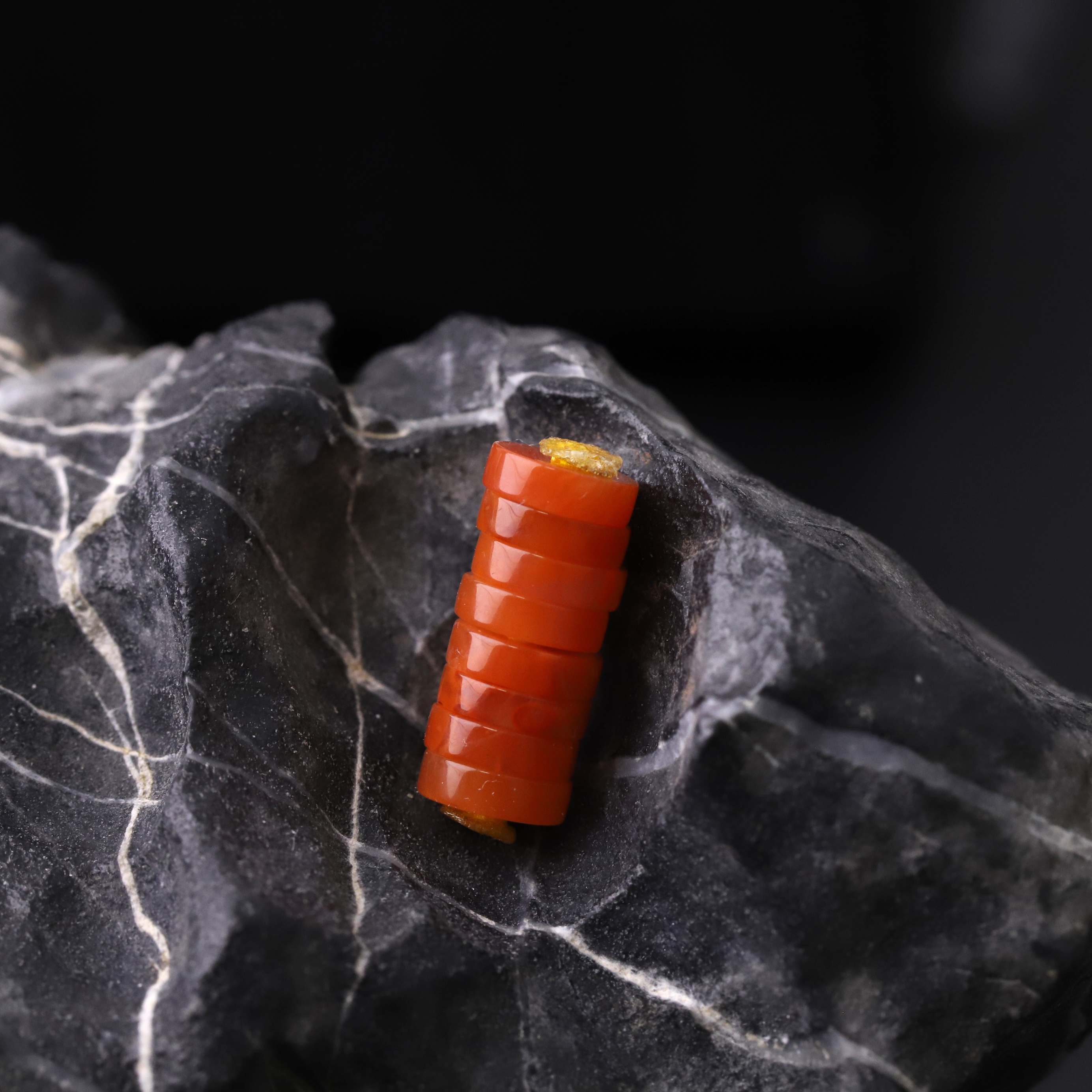 S1889精工直切川料南红隔片