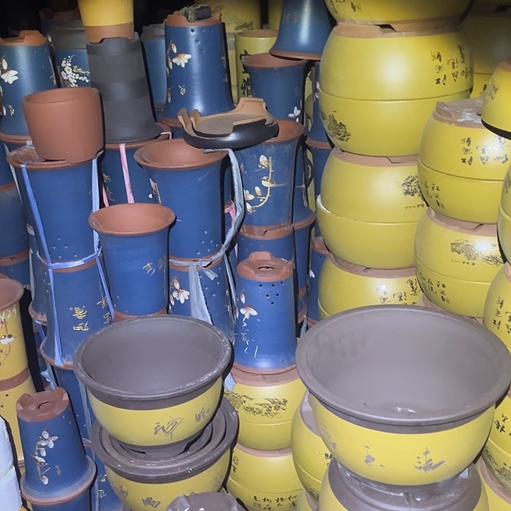 紫砂花盆紫砂花盆和