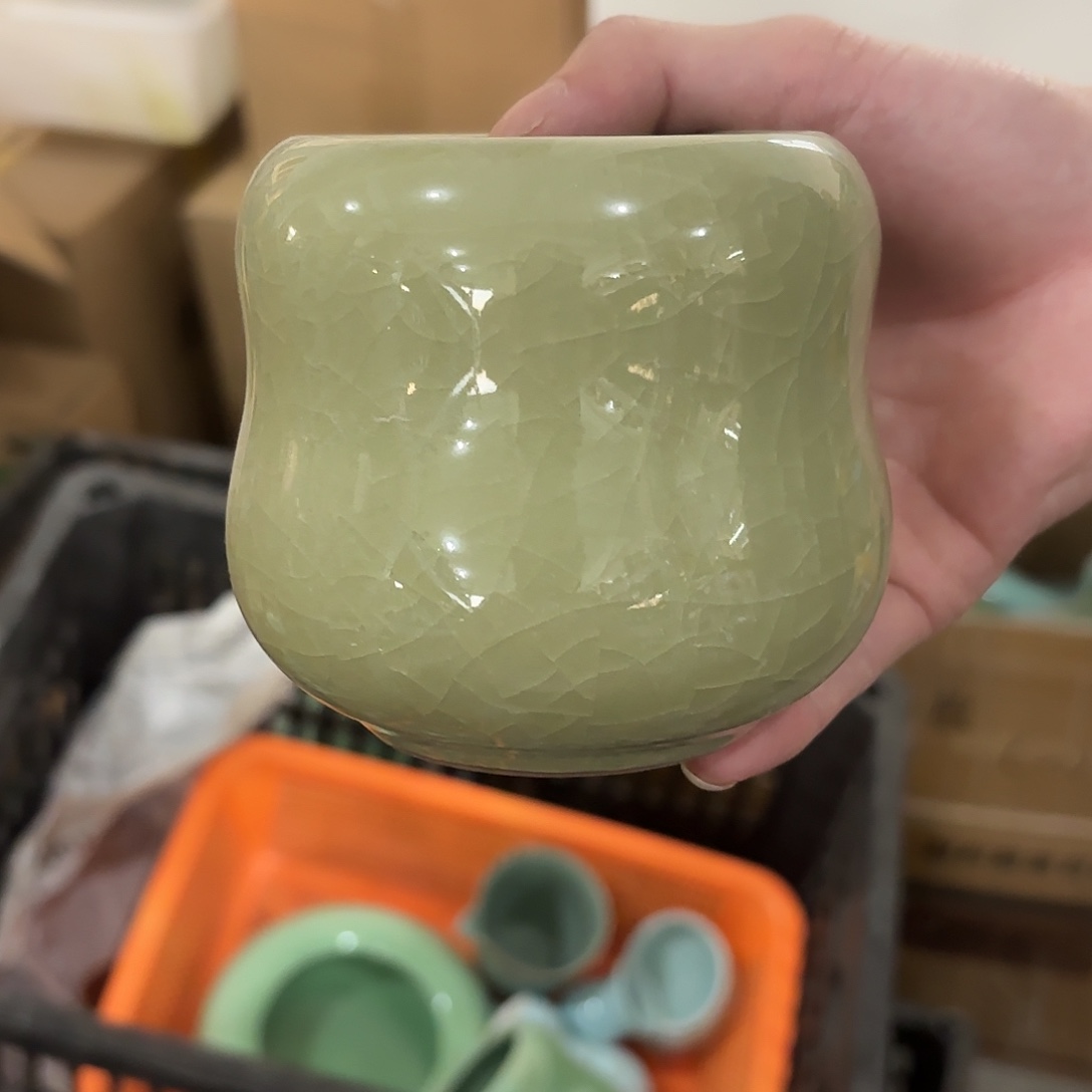 龙泉云间青瓷小米茶器